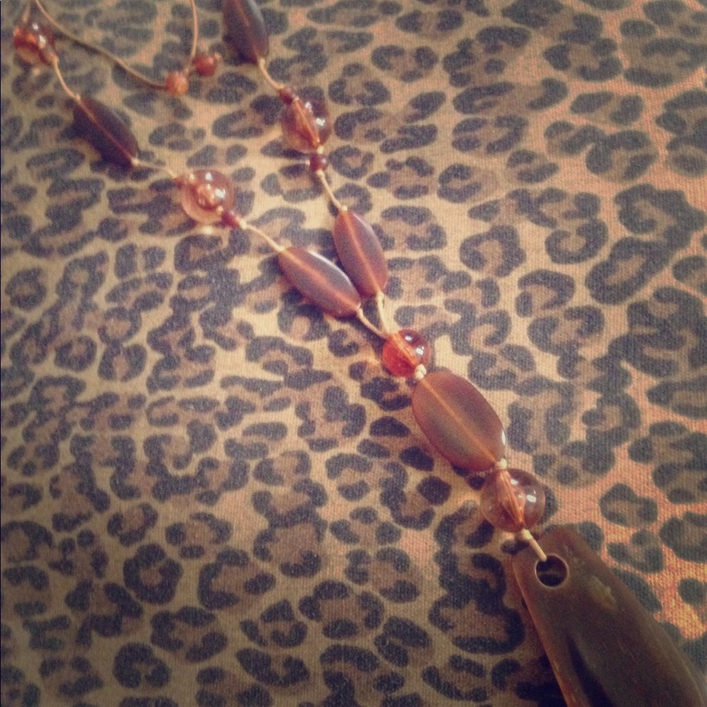 African inspired boho necklace.